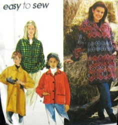 8299 EZ OVERSIZED BOXY JACKET 3 LENGTHS PATTERN XS-M,L-XL